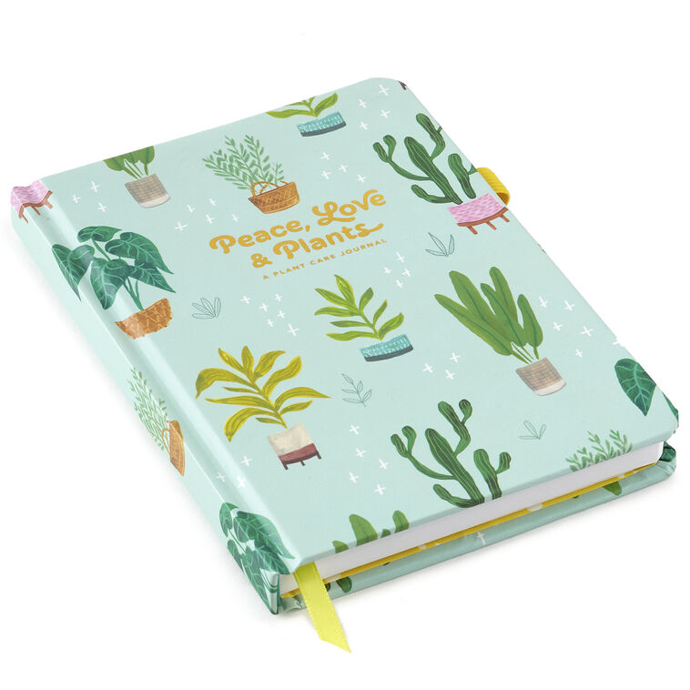 hallmark Peace Love and Plants Plant Care Prompted Journal