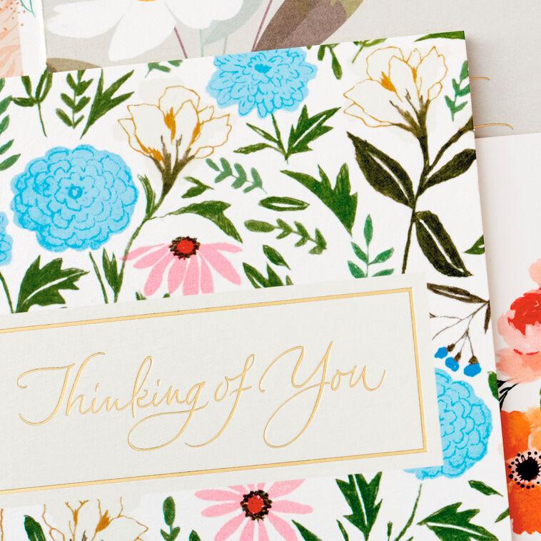 Hallmark Peaceful Flowers Boxed Sympathy Cards Assortment Pack Of 16