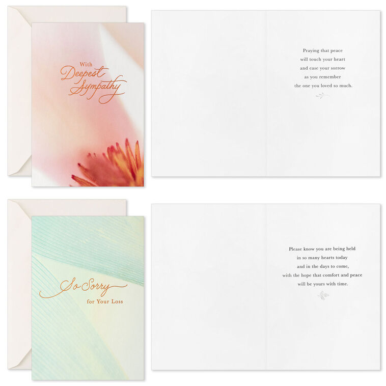 Hallmark Peaceful Nature Assorted Sympathy Cards Pack Of 16