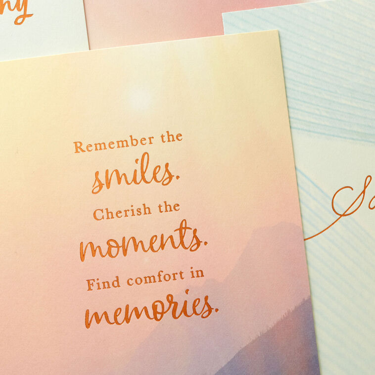 Hallmark Peaceful Nature Assorted Sympathy Cards Pack Of 16