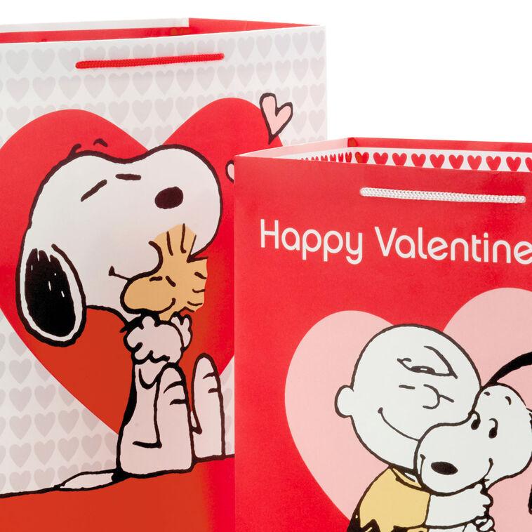 Hallmark Peanuts® 2-Pack Large And XL Valentine's Day Gift Bags