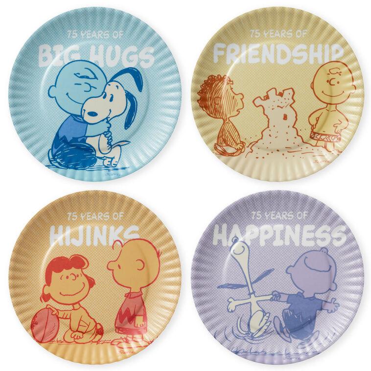 hallmark Peanuts® 75th Anniversary Appetizer Plate Set