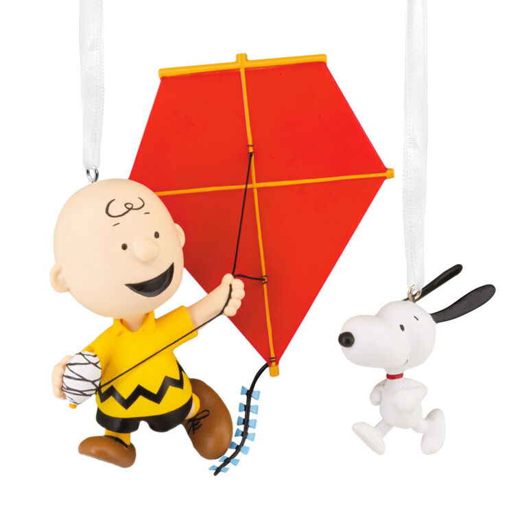 hallmark Peanuts® 75th Anniversary Charlie Brown and Snoopy Hallmark Ornaments Set of 2