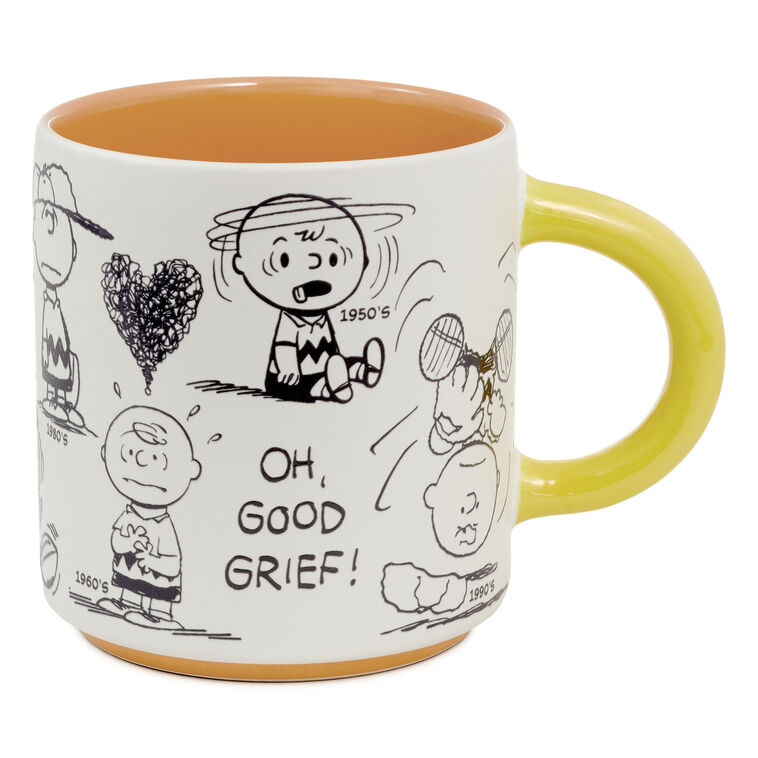 hallmark Peanuts® 75th Anniversary Charlie Brown Through the Decades Mug 17.5 oz
