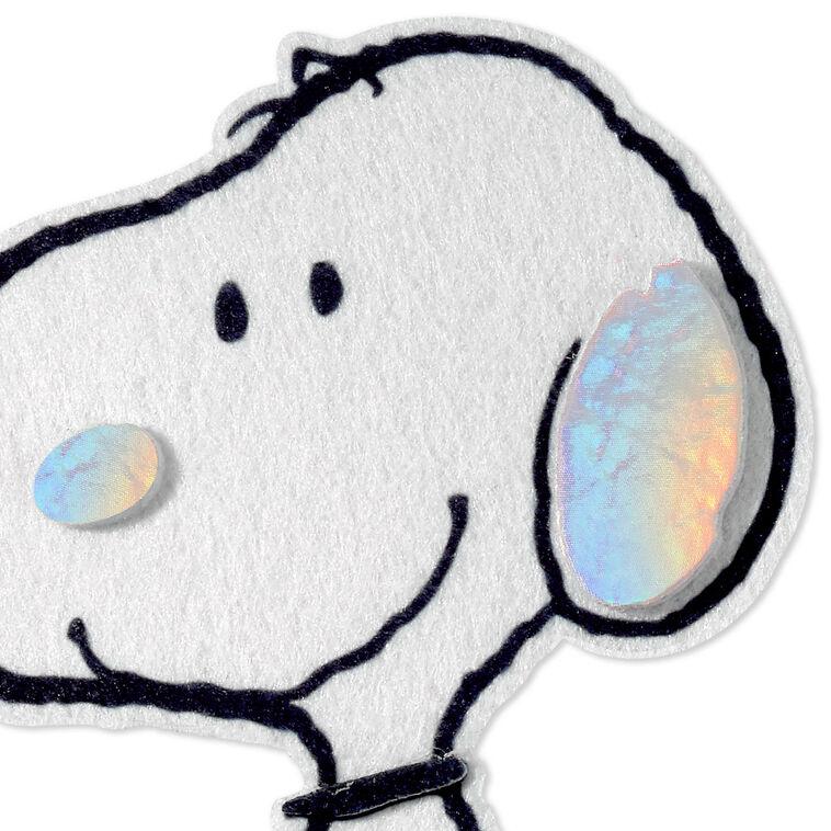 Hallmark Peanuts® 75th Anniversary Felt Snoopy Blank Card