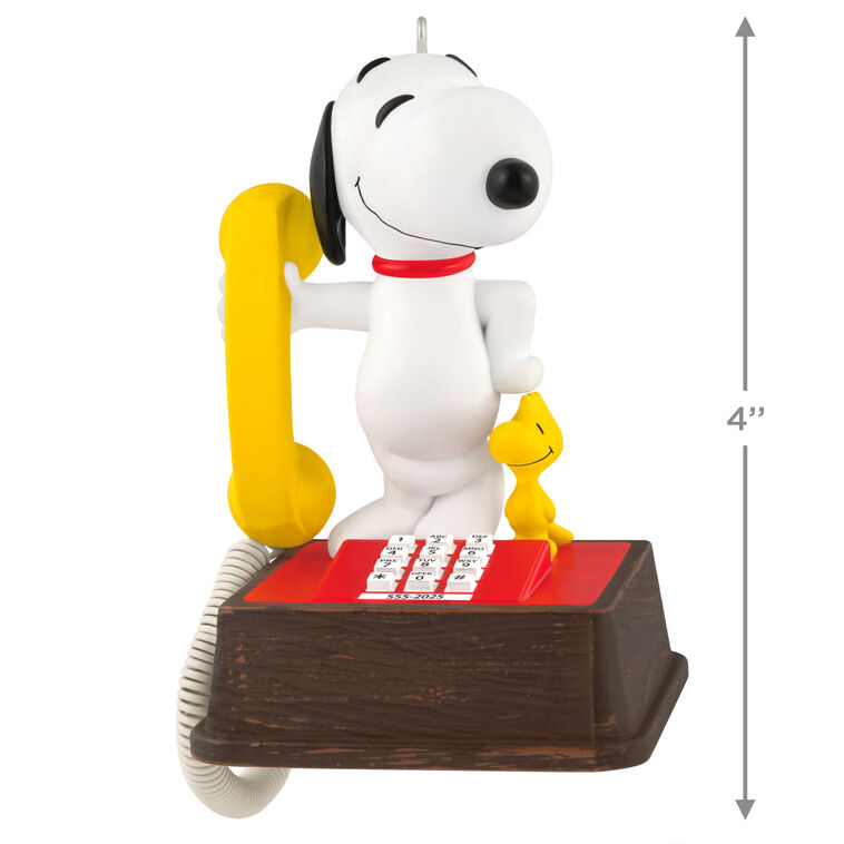 Hallmark Peanuts® 75th Anniversary Hello Snoopy Ornament With Sound