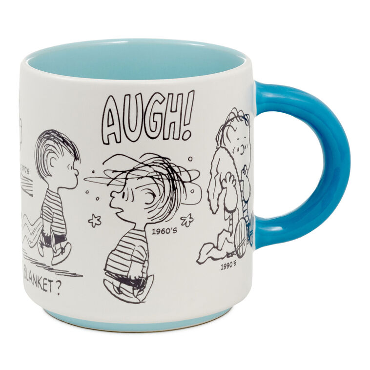 hallmark Peanuts® 75th Anniversary Linus Through the Decades Mug 17.5 oz