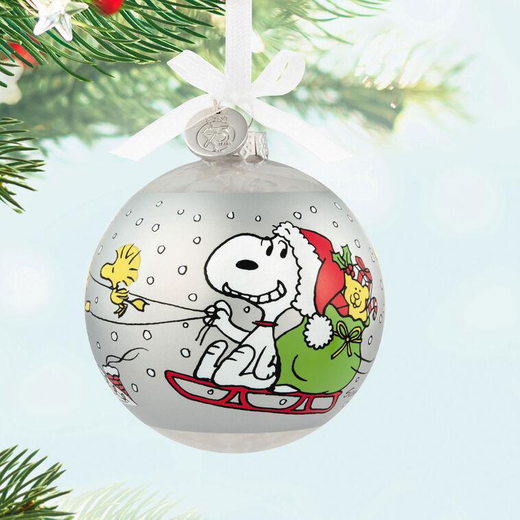 Hallmark Peanuts® 75th Anniversary Special Edition Glass Ornament