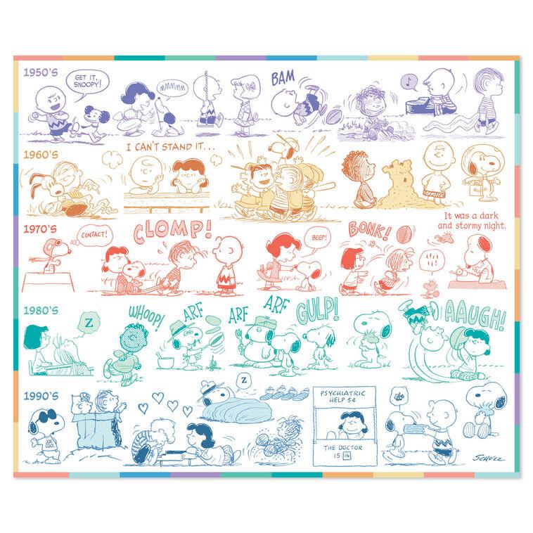 Hallmark Peanuts® 75th Anniversary Through The Years Plush Throw Blanket 60x52