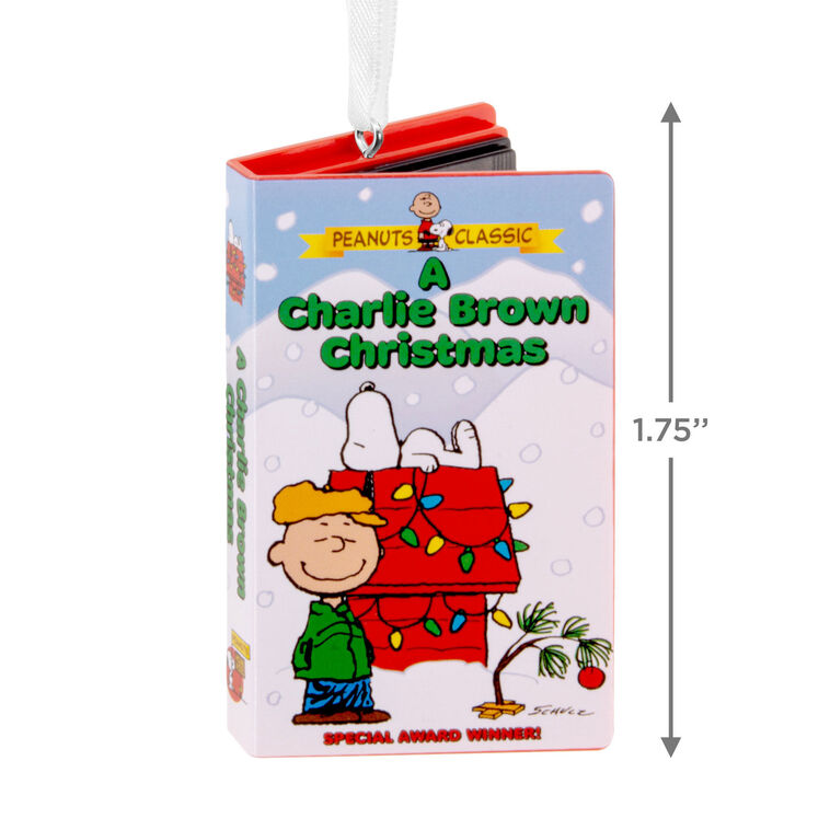 Hallmark Peanuts® A Charlie Brown Christmas Retro Video Cassette Case Hallmark Ornament