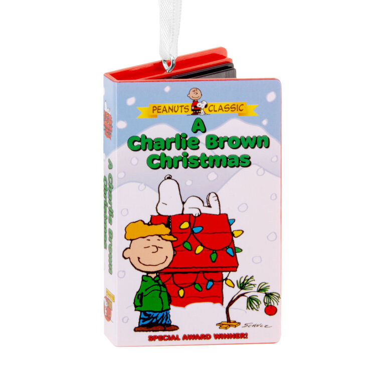hallmark Peanuts® A Charlie Brown Christmas Retro Video Cassette Case Hallmark Ornament