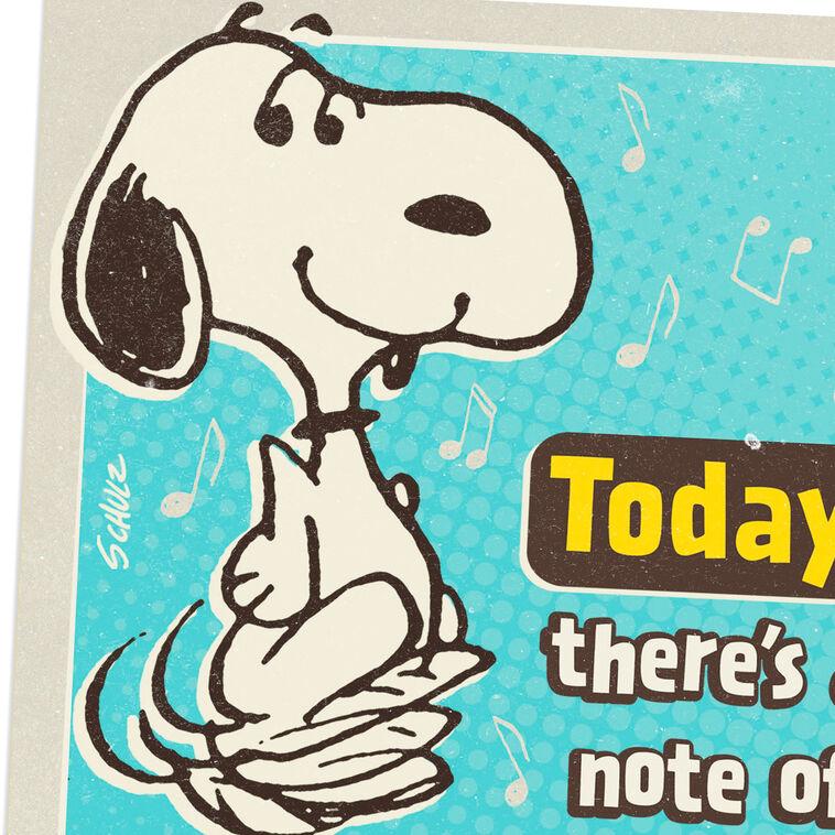 Hallmark Peanuts® A Note Of Happy Musical Birthday Card