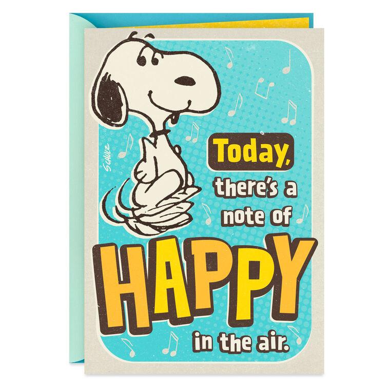 hallmark Peanuts® A Note of Happy Musical Birthday Card