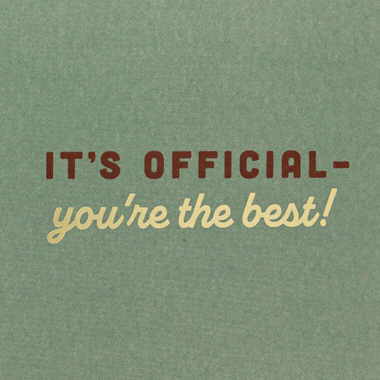 Hallmark Peanuts® Beagle Scouts Badges Certified Amazing Thank-You Card