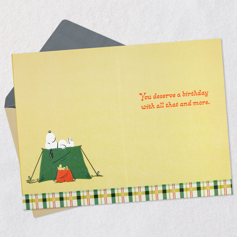 Hallmark Peanuts® Beagle Scouts Blue Skies And Adventure Birthday Card