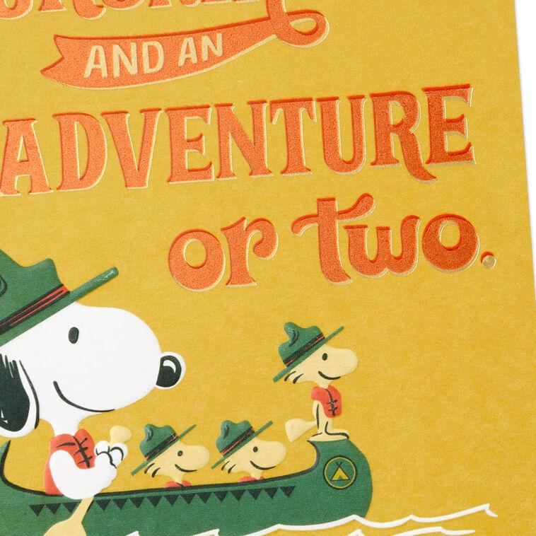 Hallmark Peanuts® Beagle Scouts Blue Skies And Adventure Birthday Card