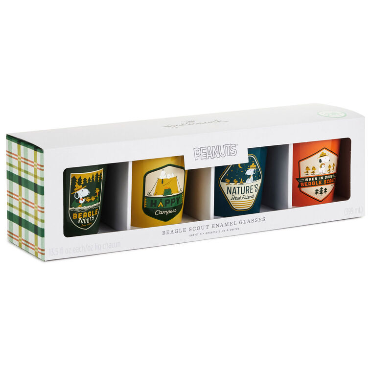 Hallmark Peanuts® Beagle Scouts Drinking Cups Set Of 4