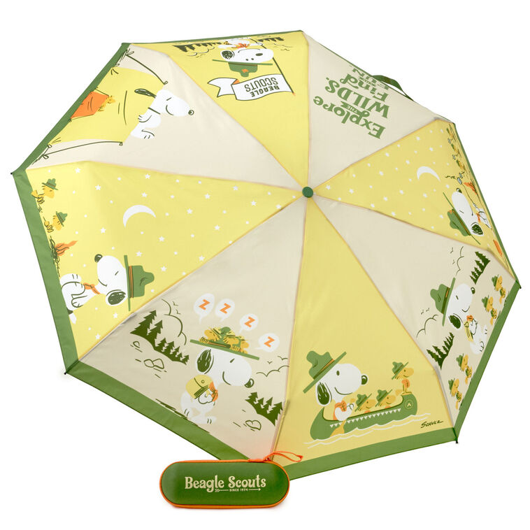 hallmark Peanuts® Beagle Scouts Find the Fun Umbrella With Case