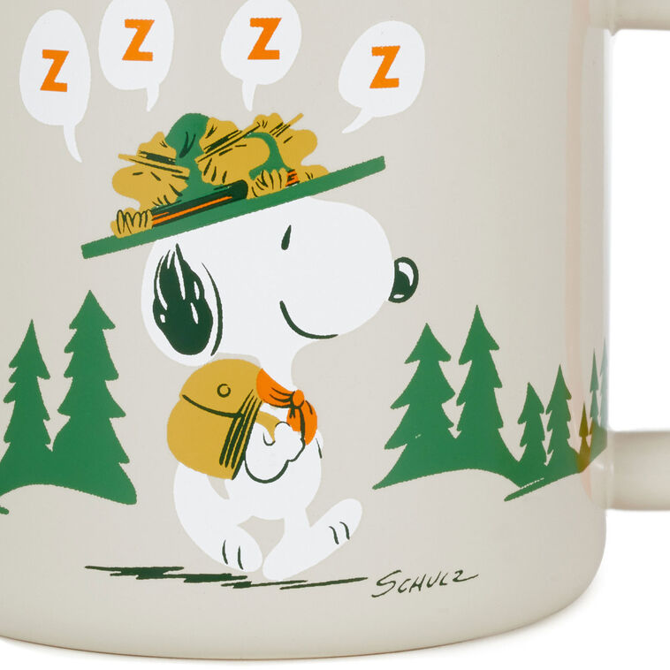 Hallmark Peanuts® Beagle Scouts Morning Roll Call Mug 19 Oz