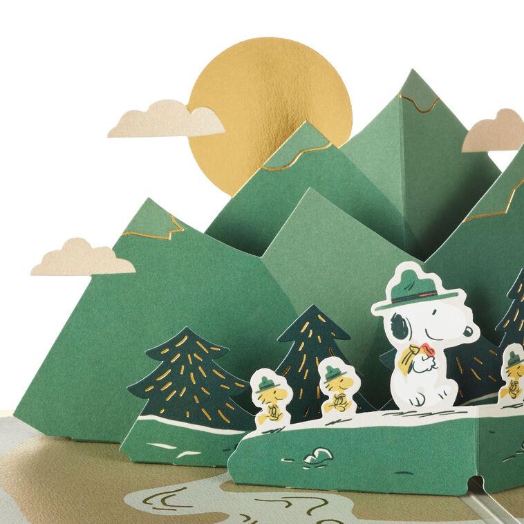 Hallmark Peanuts® Beagle Scouts New Adventures Ahead 3D Pop-Up Card
