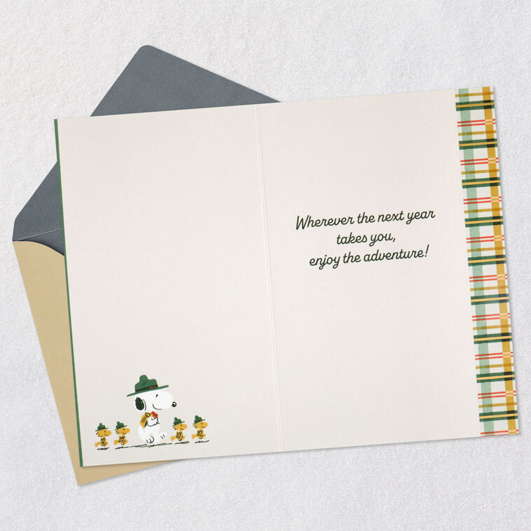 Hallmark Peanuts® Beagle Scouts Snoopy Happy Camper Birthday Card