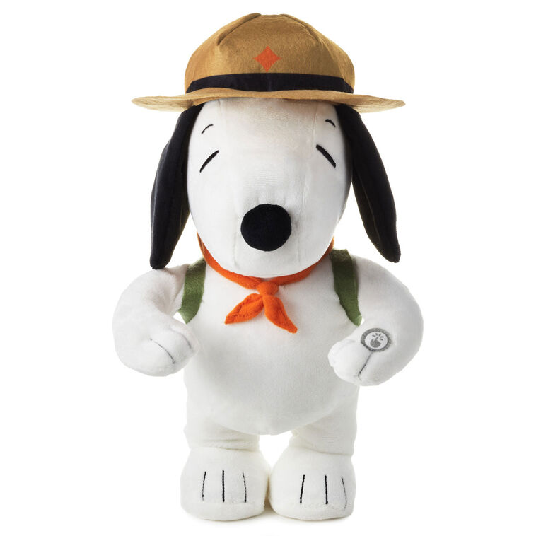 hallmark Peanuts® Beagle Scouts Snoopy Plush With Sound and Motion 12"