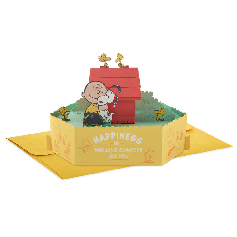 hallmark Peanuts® Charlie Brown and Snoopy Happiness Is 3D Pop-Up Card