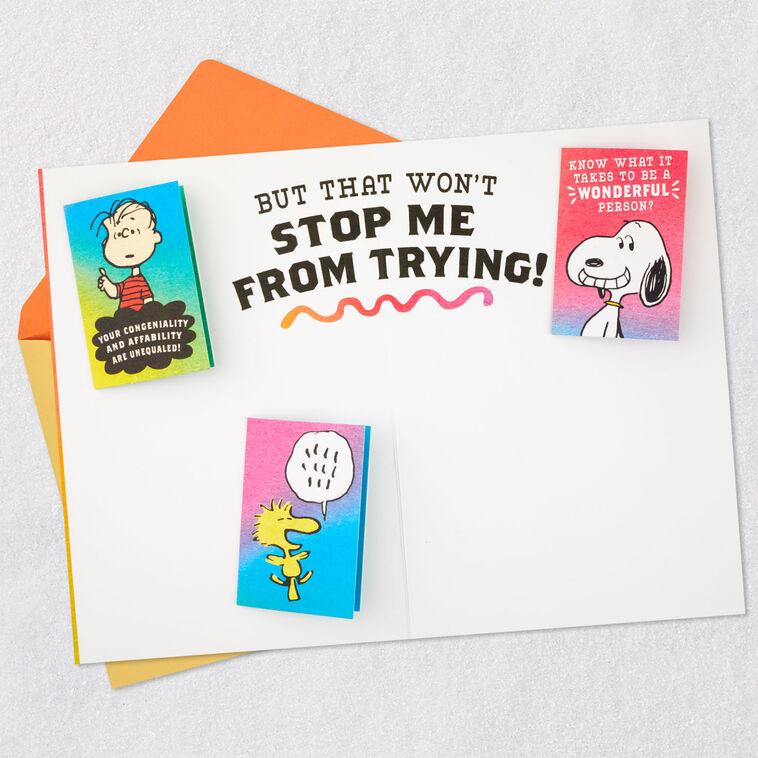 Hallmark Peanuts® Charlie Brown Wonderful You Funny Birthday Card With Mini Cards
