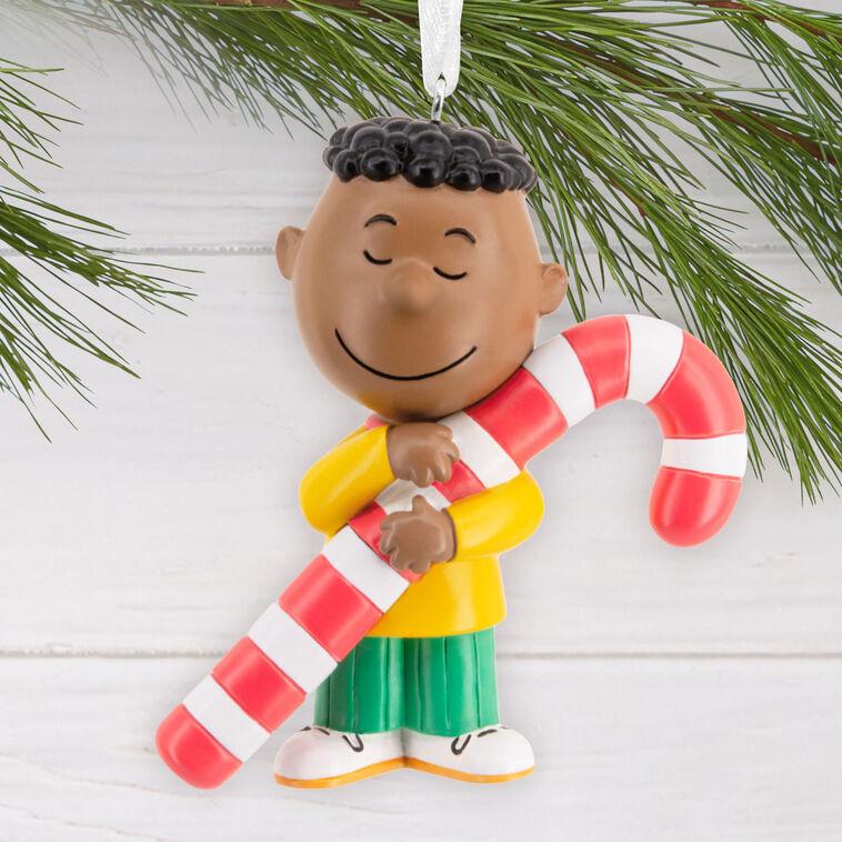 Hallmark Peanuts® Franklin With Candy Cane Hallmark Ornament
