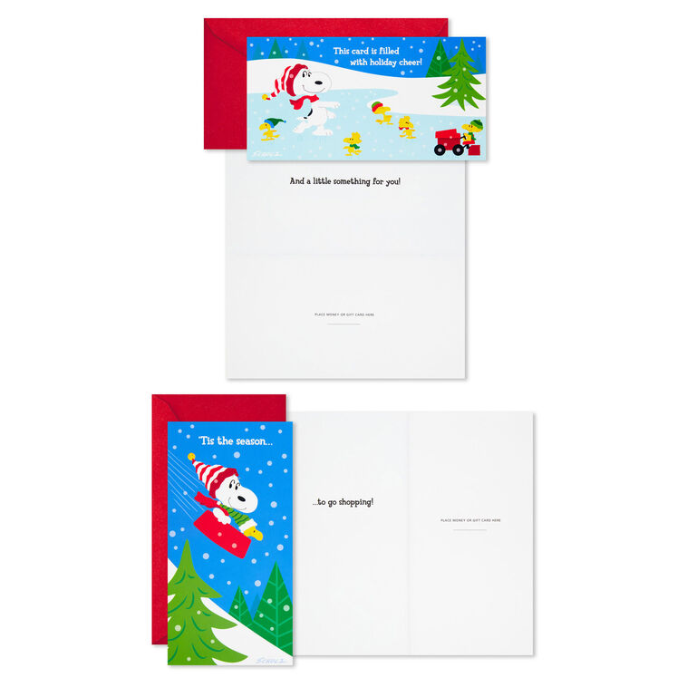 Hallmark Peanuts® Gang Assorted Money Holder Boxed Christmas Cards Pack Of 36