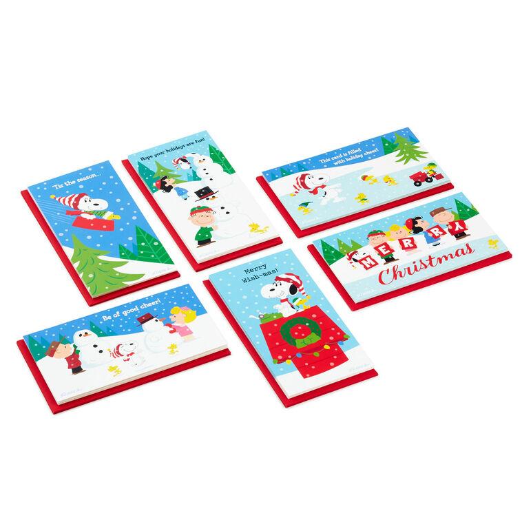 hallmark Peanuts® Gang Assorted Money Holder Boxed Christmas Cards Pack of 36