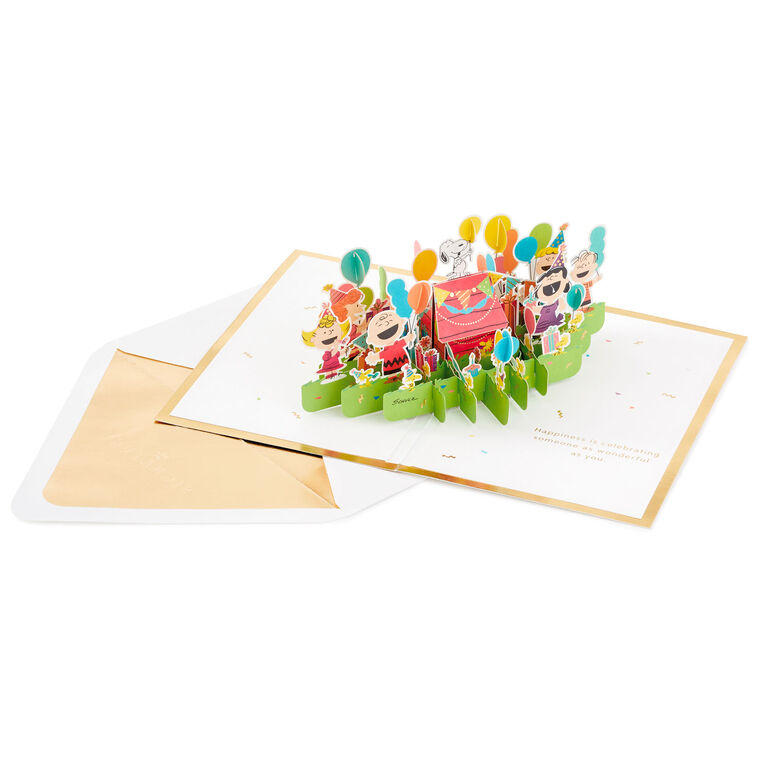 Hallmark Peanuts® Gang Celebrating You 3D Pop-Up Birthday Card