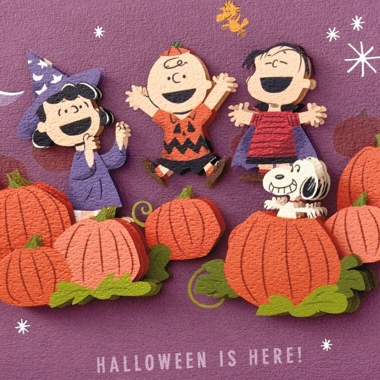 Hallmark Peanuts® Gang In The Pumpkin Patch Halloween Card