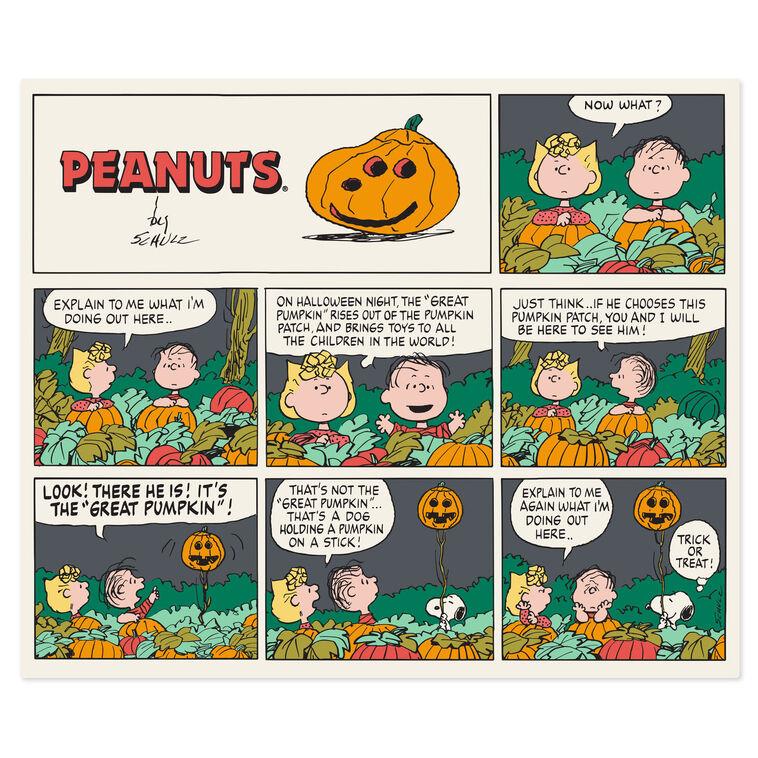 Hallmark Peanuts® Great Pumpkin Comic Strip Throw Blanket 60x50