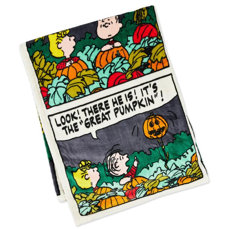 hallmark Peanuts® Great Pumpkin Comic Strip Throw Blanket 60x50