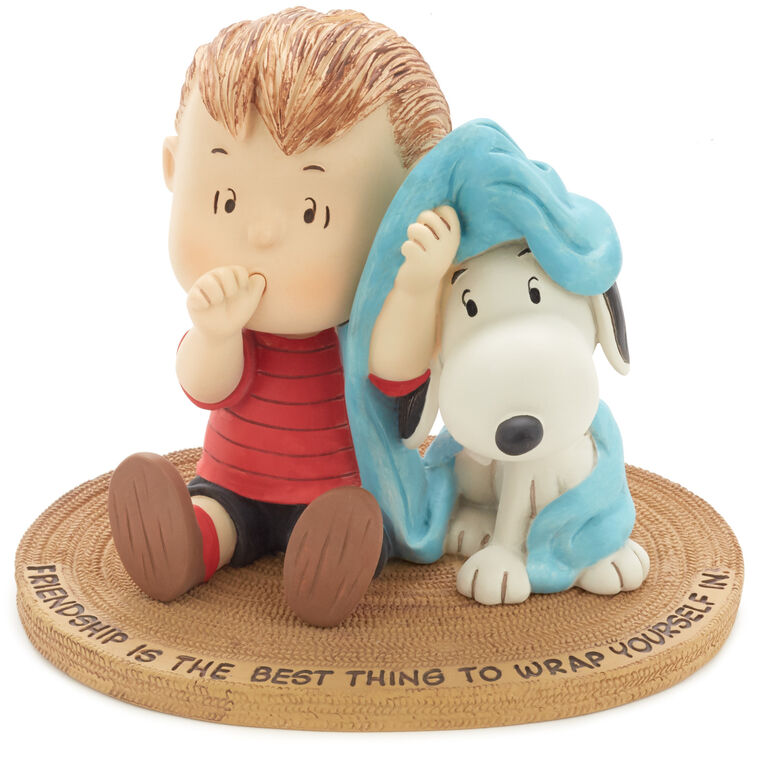 hallmark Peanuts® Linus and Snoopy Wrapped in Friendship Mini Figurine 3.88"