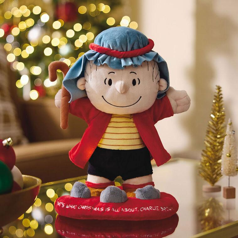 Hallmark Peanuts® Linus In Shepherd Costume Plush With Sound Motion And Light 12"