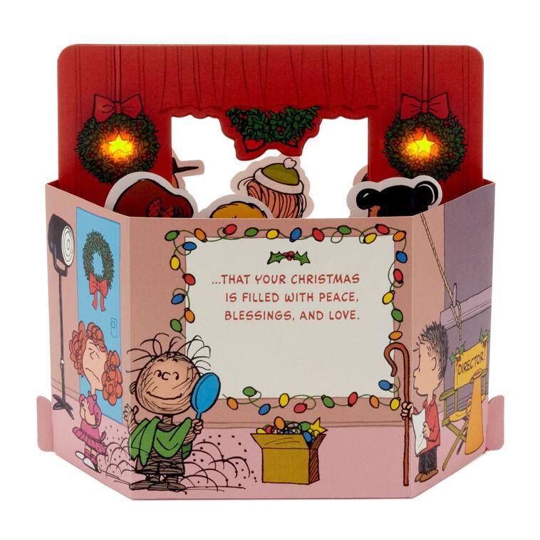 Hallmark Peanuts® Merry Little Wish 3D Pop-Up Christmas Card With Sound And Light