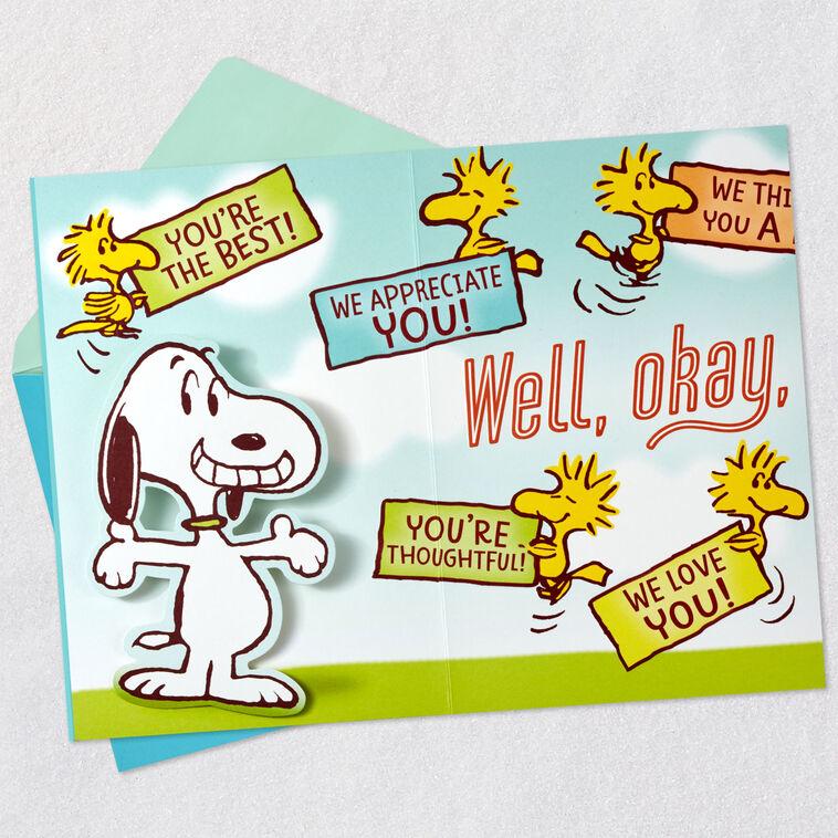 Hallmark Peanuts® More Than A Few Great Things About You Pop-Up Birthday Card For Grandpa
