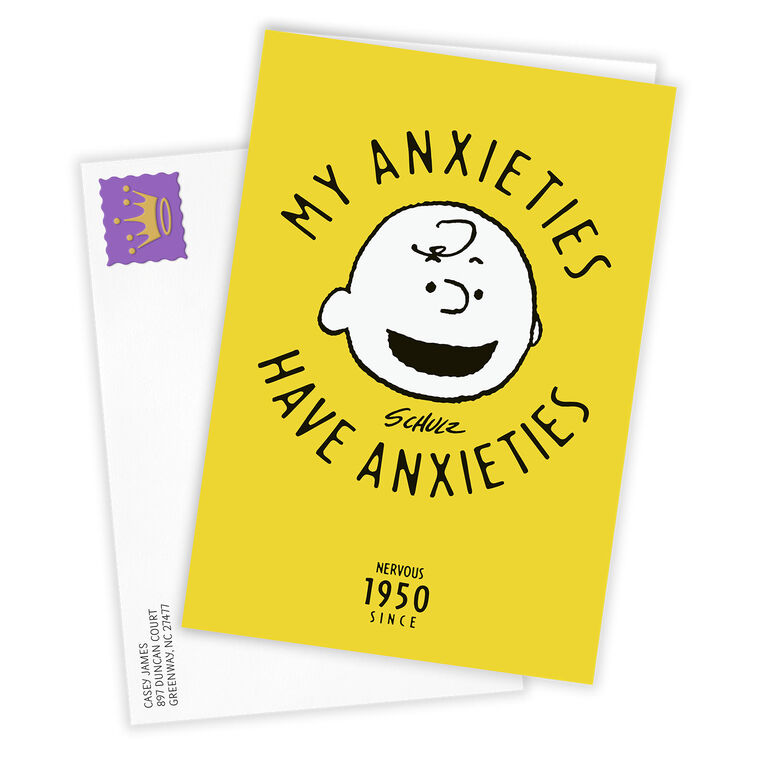 Hallmark Peanuts® My Anxieties Have Anxieties Custom Self Care Card