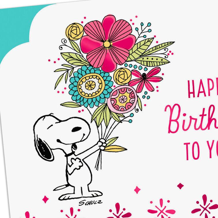 Hallmark Peanuts® Smiles And Fun Snoopy Birthday Card For Her