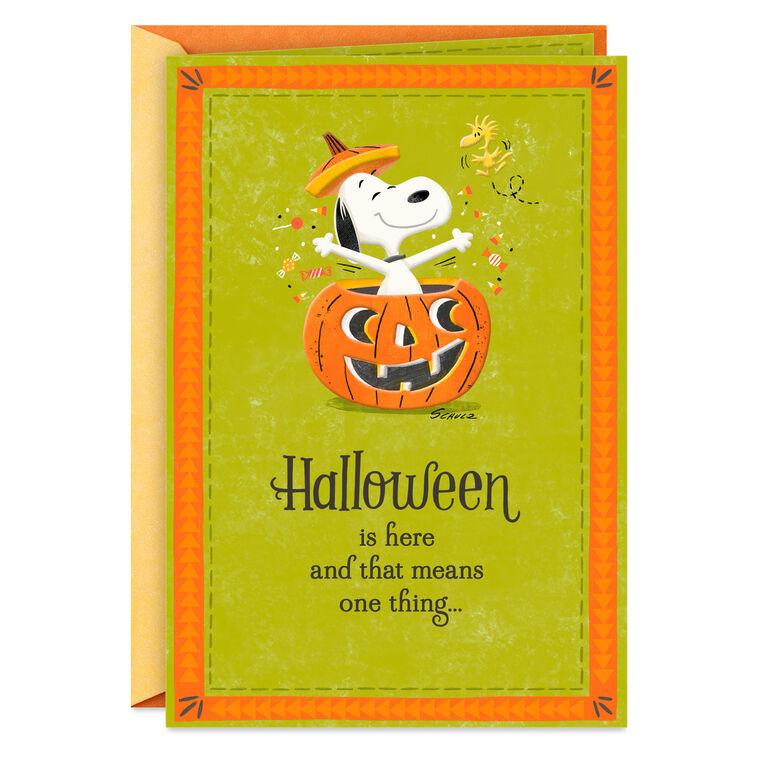 hallmark Peanuts® Smiles Everywhere Snoopy Halloween Card