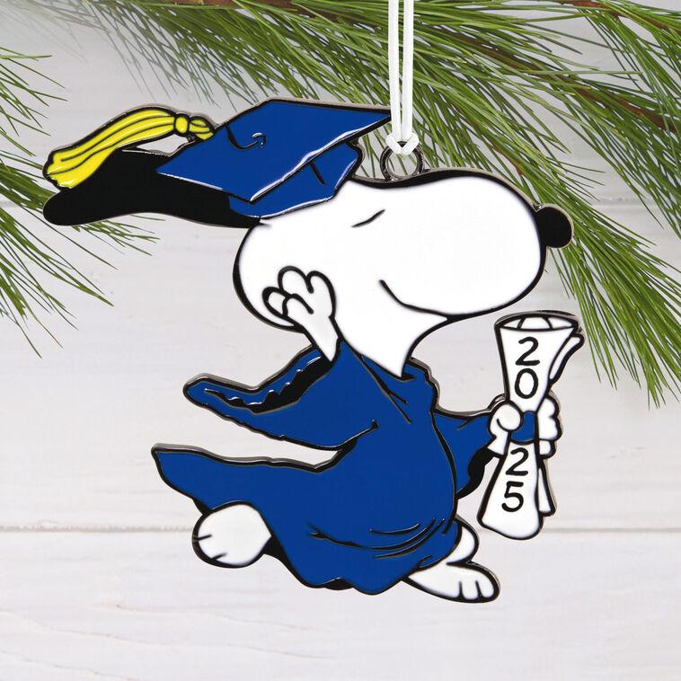 Hallmark Peanuts® Snoopy 2025 Graduate Metal Hallmark Ornament