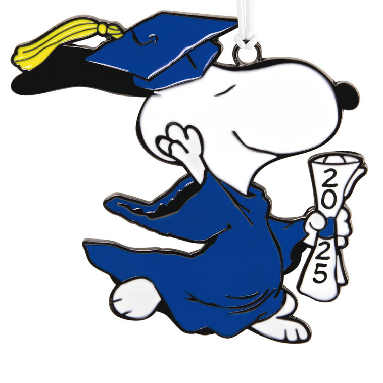 Hallmark Peanuts® Snoopy 2025 Graduate Metal Hallmark Ornament