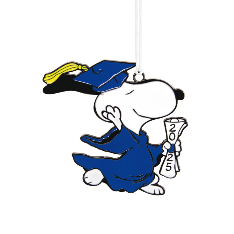 hallmark Peanuts® Snoopy 2025 Graduate Metal Hallmark Ornament