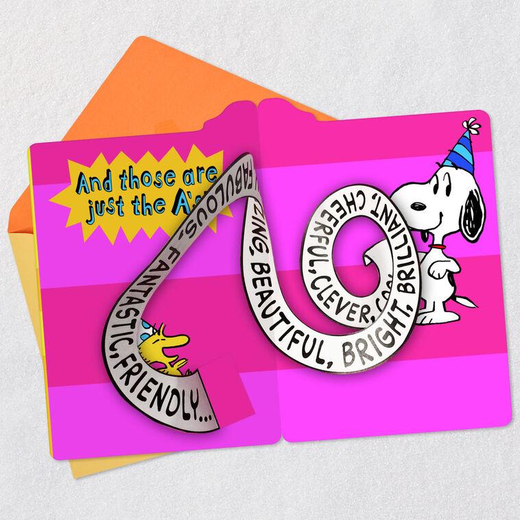 Hallmark Peanuts® Snoopy Absolutely Amazing Pop-Up Birthday Card For Her