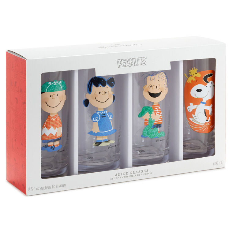 Hallmark Peanuts® Snoopy And Friends Tall Drinking Glasses Set Of 4
