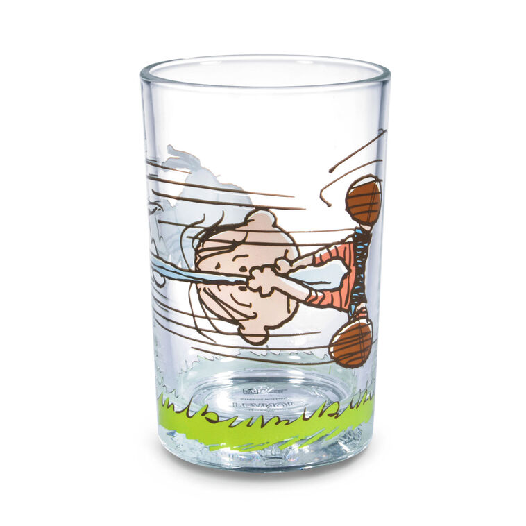 hallmark Peanuts® Snoopy and Linus Collectible Drinking Glass 13.5 oz