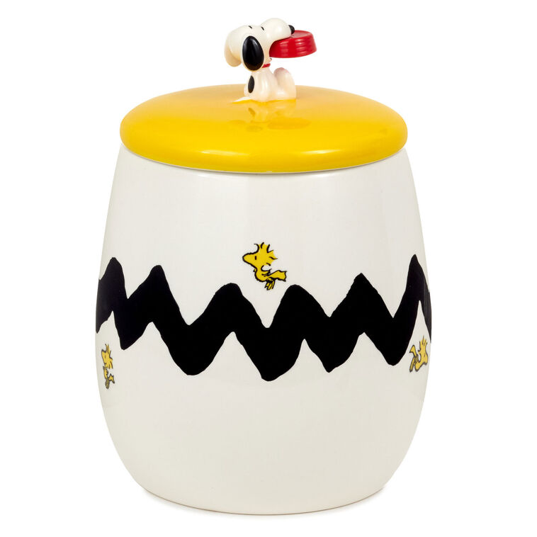 Hallmark Peanuts® Snoopy And Woodstock Cookie Jar With Sound 10"