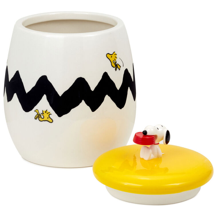 Hallmark Peanuts® Snoopy And Woodstock Cookie Jar With Sound 10"